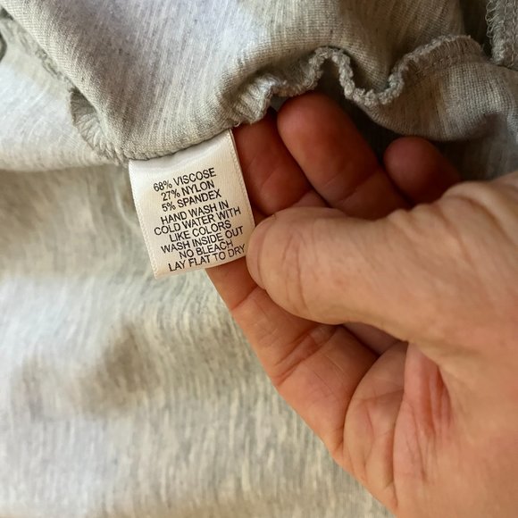 Gibsonlook Size M Heathered Grey Knit Cardigan Jacket Tie Waist - Picture 5 of 10